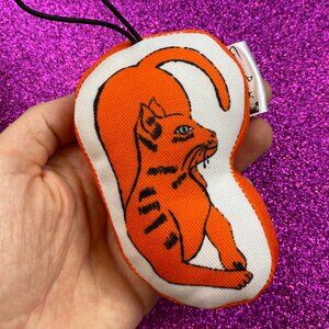 RED CAT Plush Keychain Andy Warhol